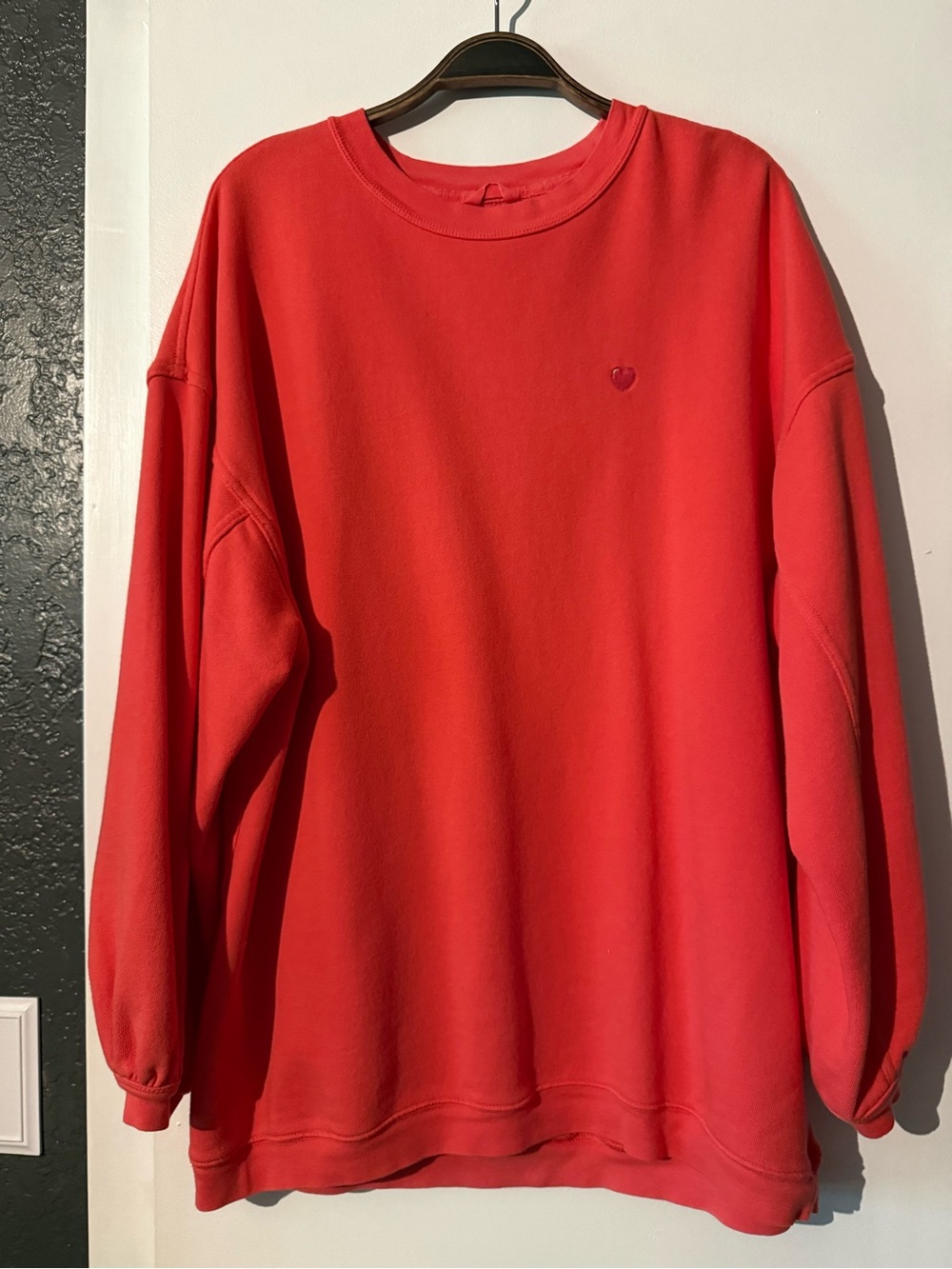 Aerie Red Women's Crewneck Sweatshirt - Relaxed Fit